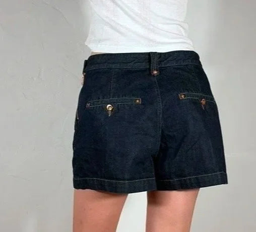Diesel High Waisted Button Shorts, L