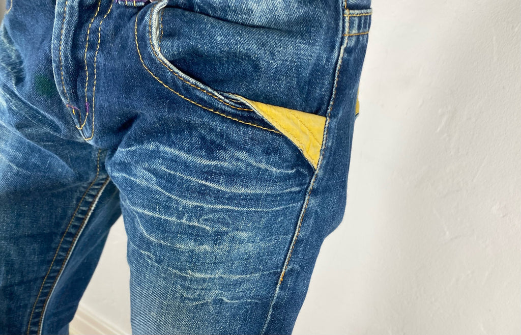 Japanese Indigo Blue Jeans, M