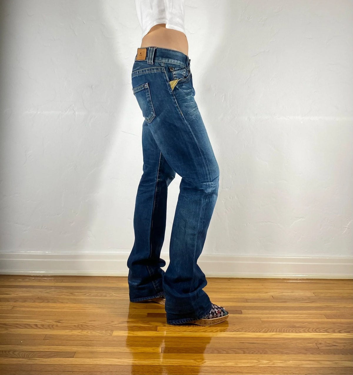 Japanese Indigo Blue Jeans, M