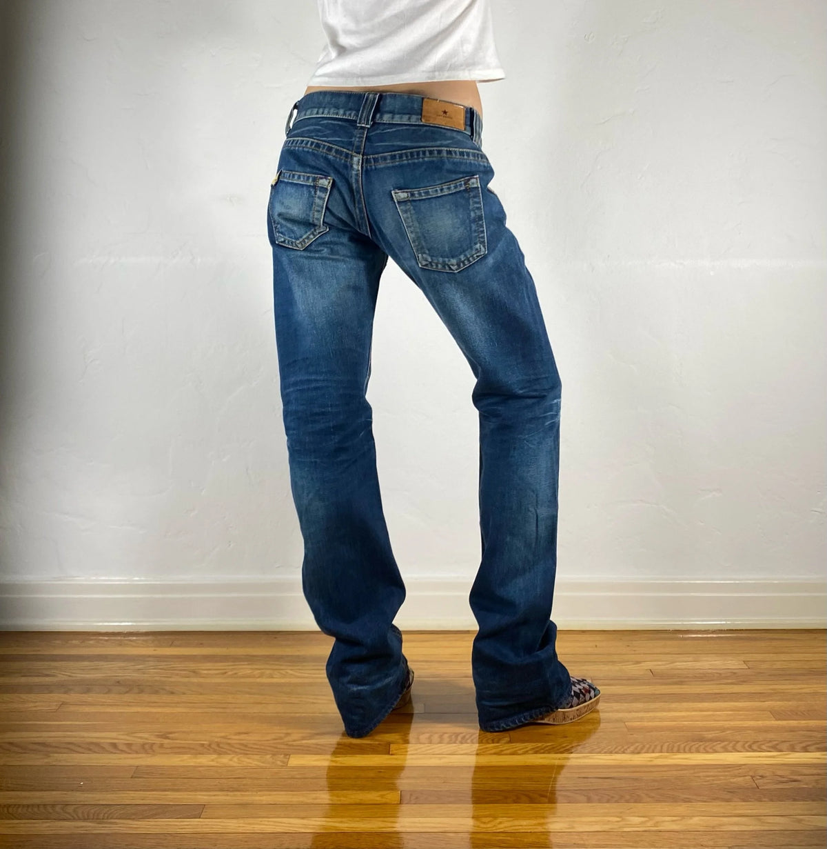 Japanese Indigo Blue Jeans, M