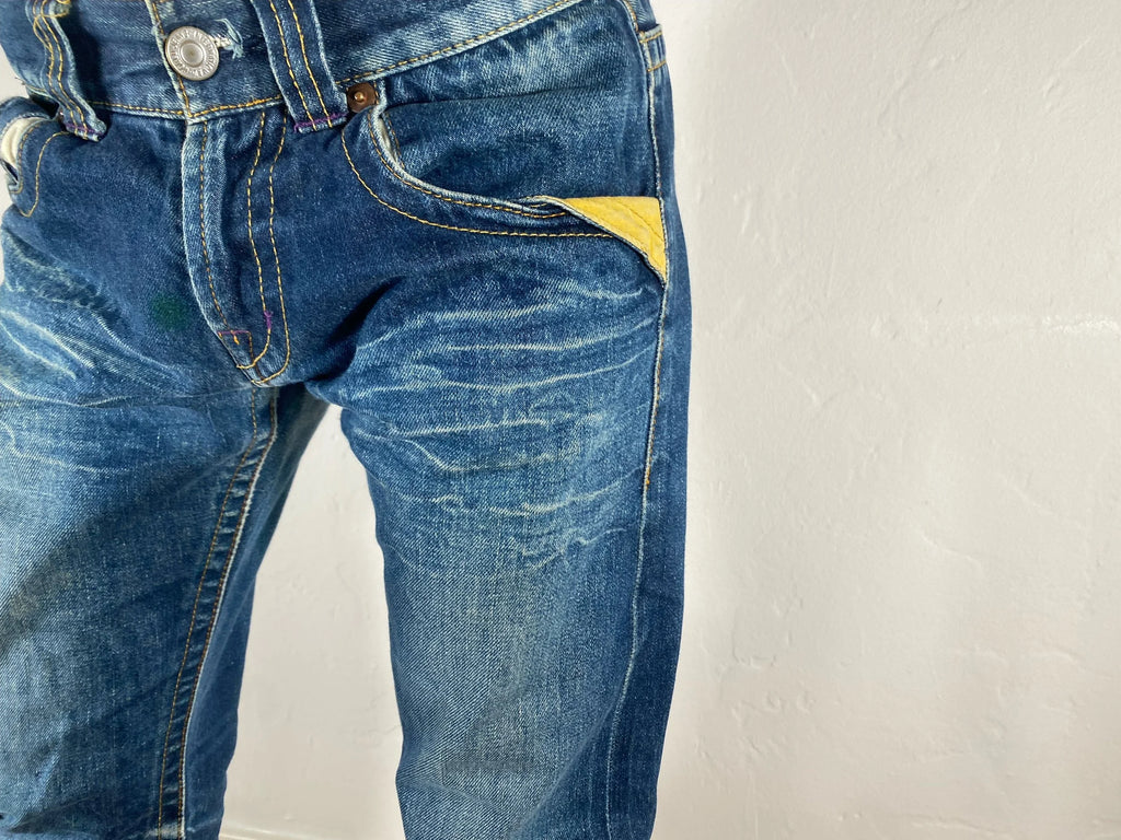 Japanese Indigo Blue Jeans, M