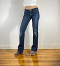 Low Rise Blue Jeans, S