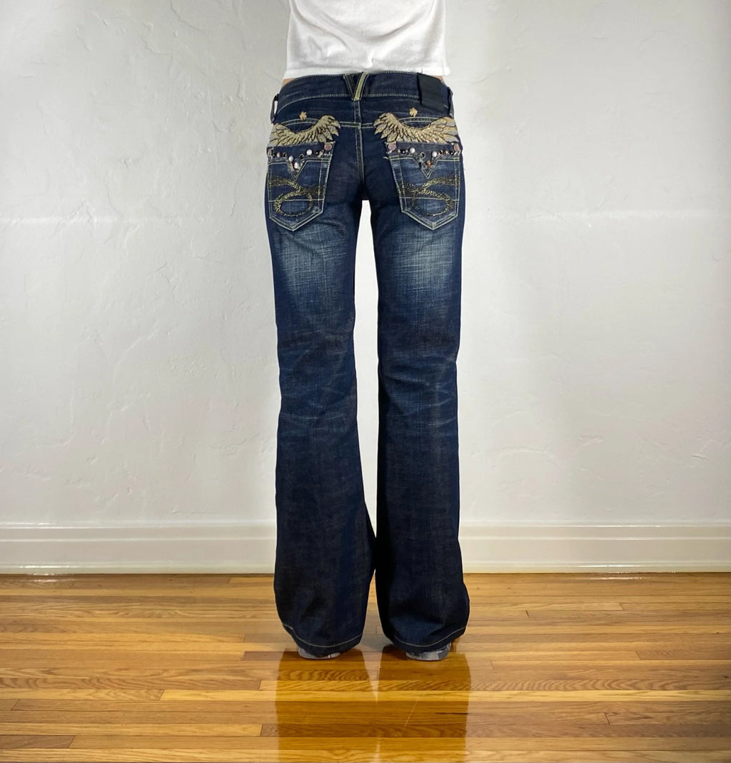 Studio RP Angel Wing Dark Jeans, XS/S