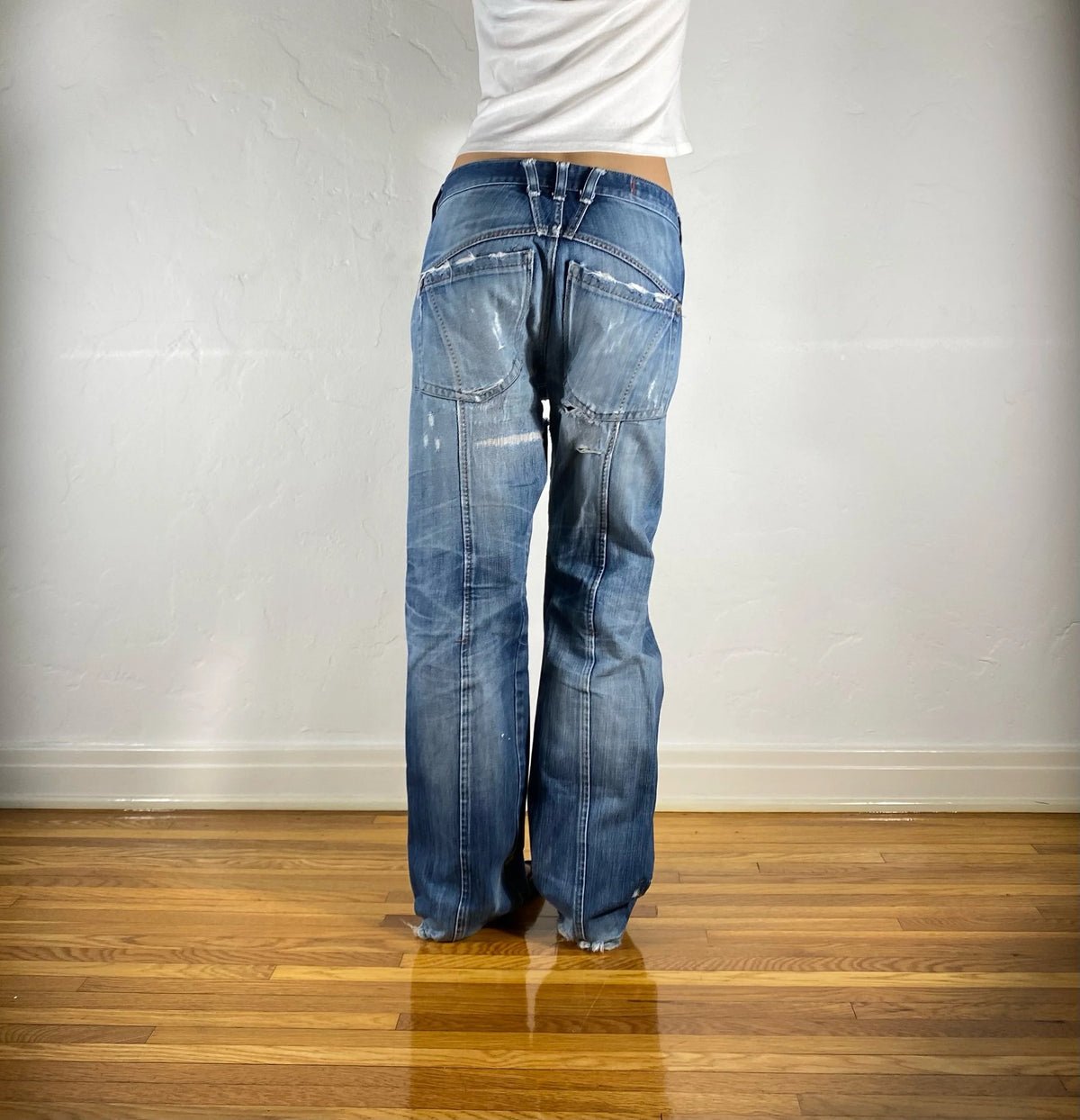 Marithe + Francois Girbaud Cheetah Jeans, L