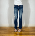 Edwin Off Stitch Medium Wash Jeans, S