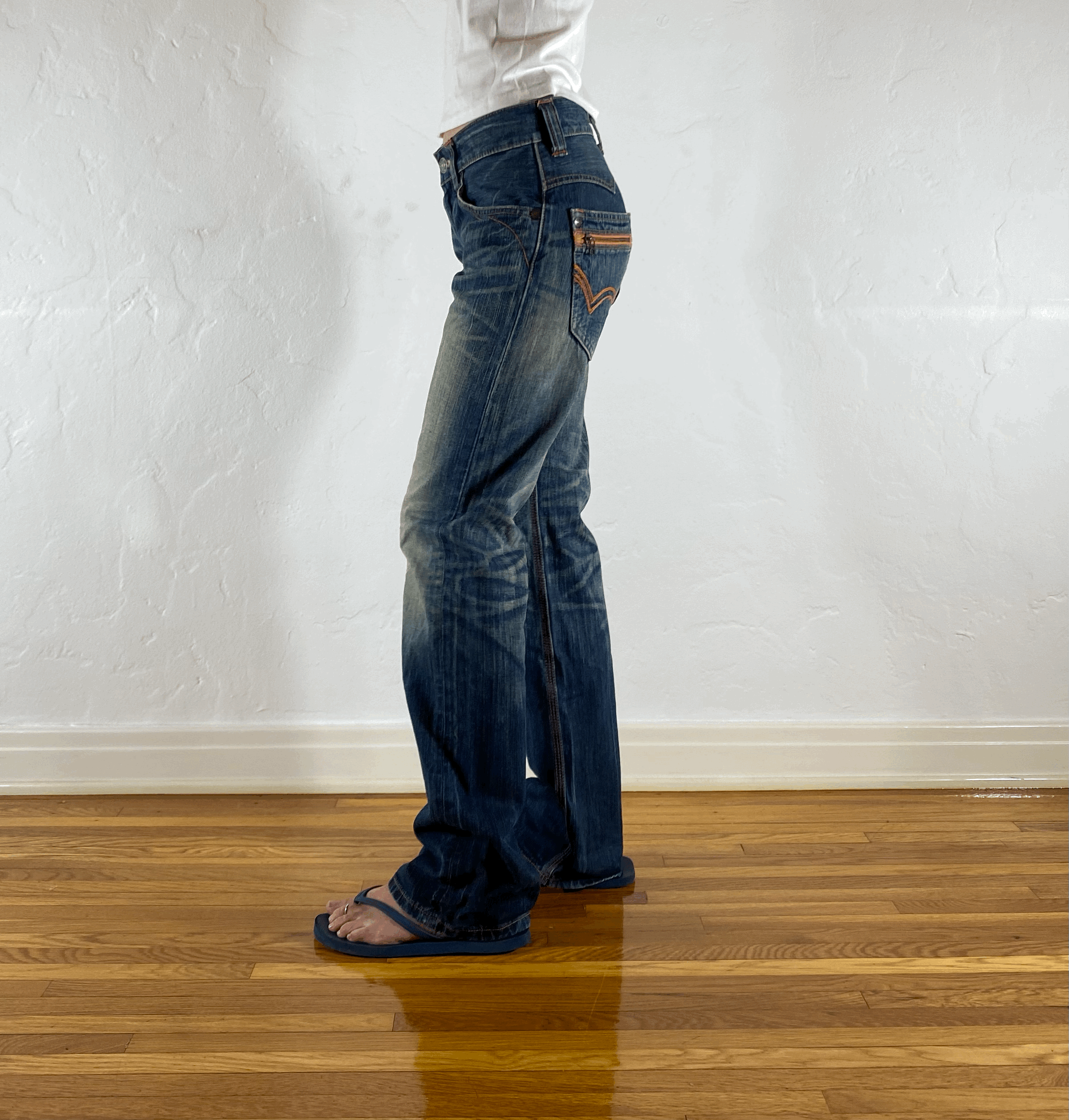 Edwin Orange Stitch Jeans, S