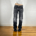 Edwin Black and Orange Stitch Tiger Jeans, M