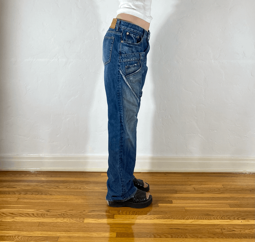 Japanese Overlay Jeans, M
