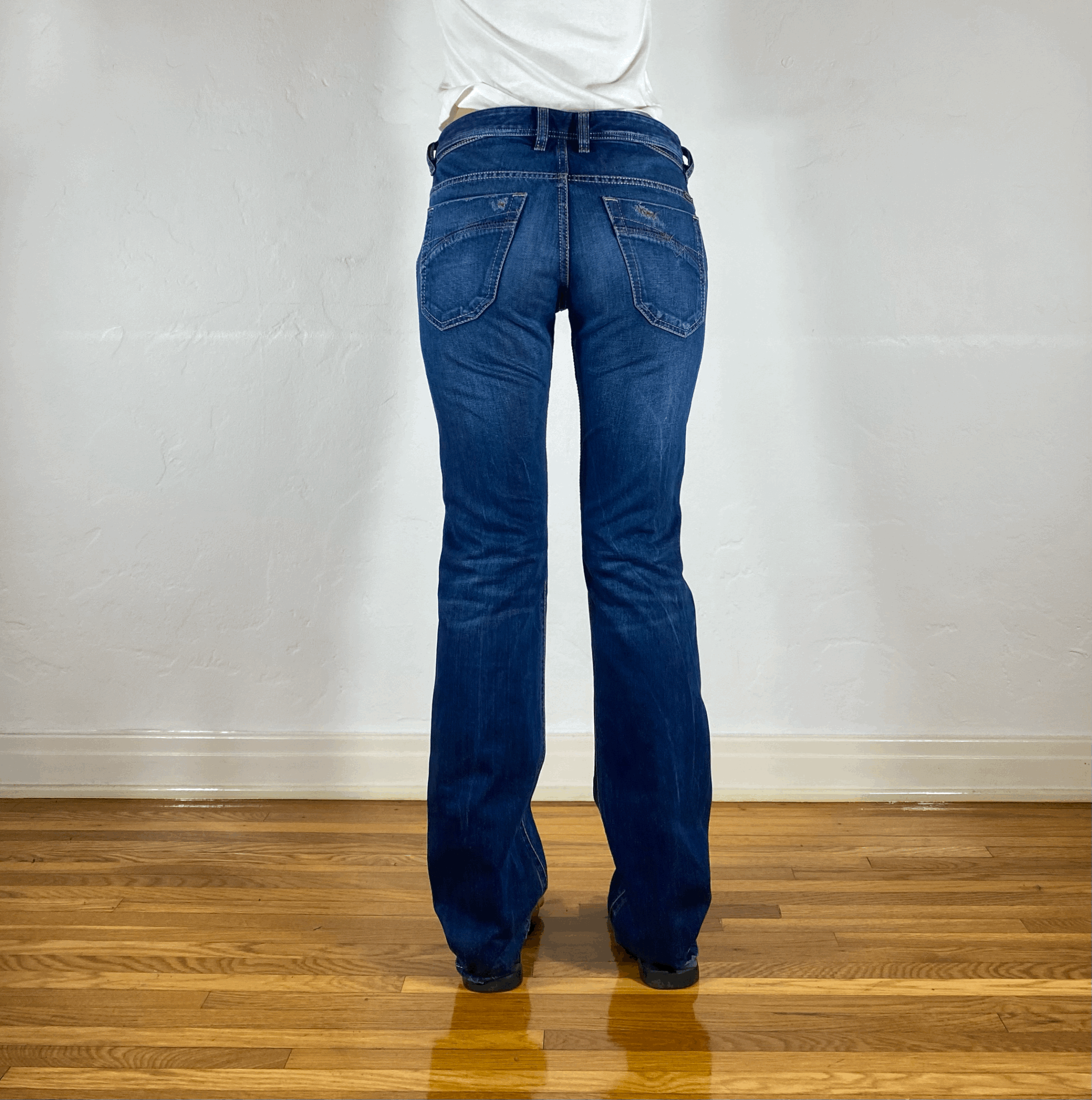 Diesel Distressed Ombre Jeans, S/M
