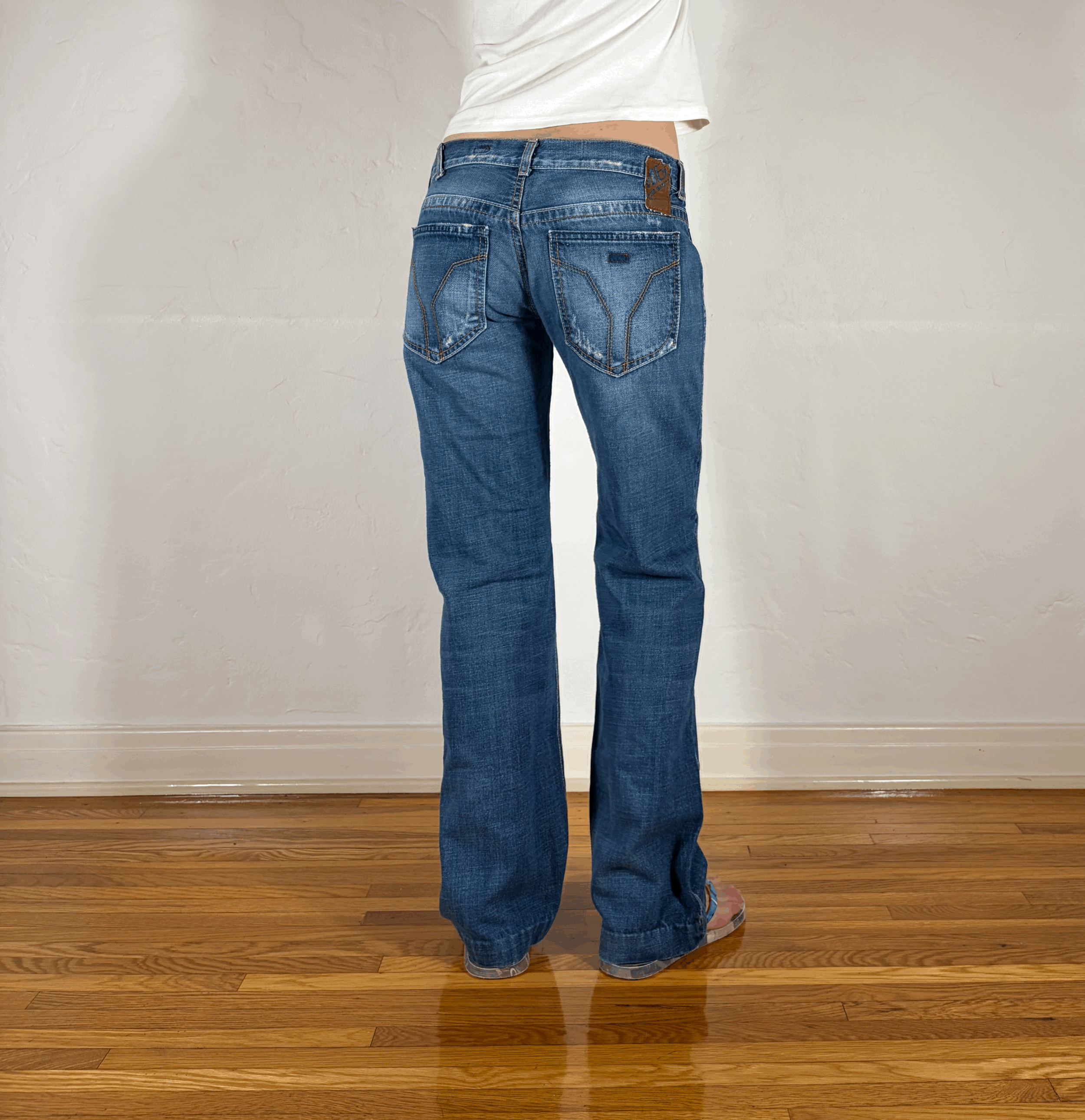 Miss Sixty Orange Zipper Jeans, S