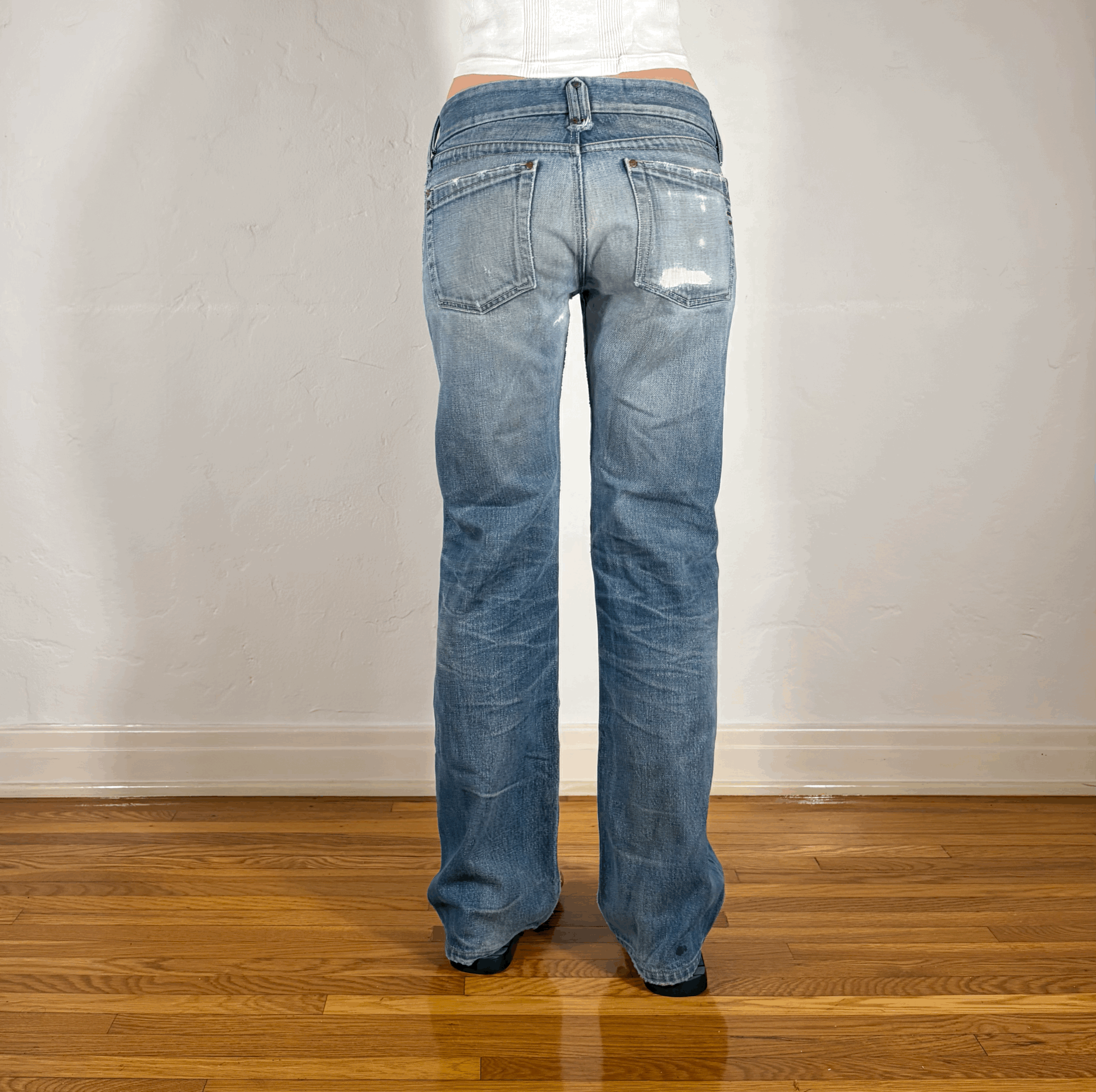 Diesel Ripped and Repaired Double Button Jeans, M