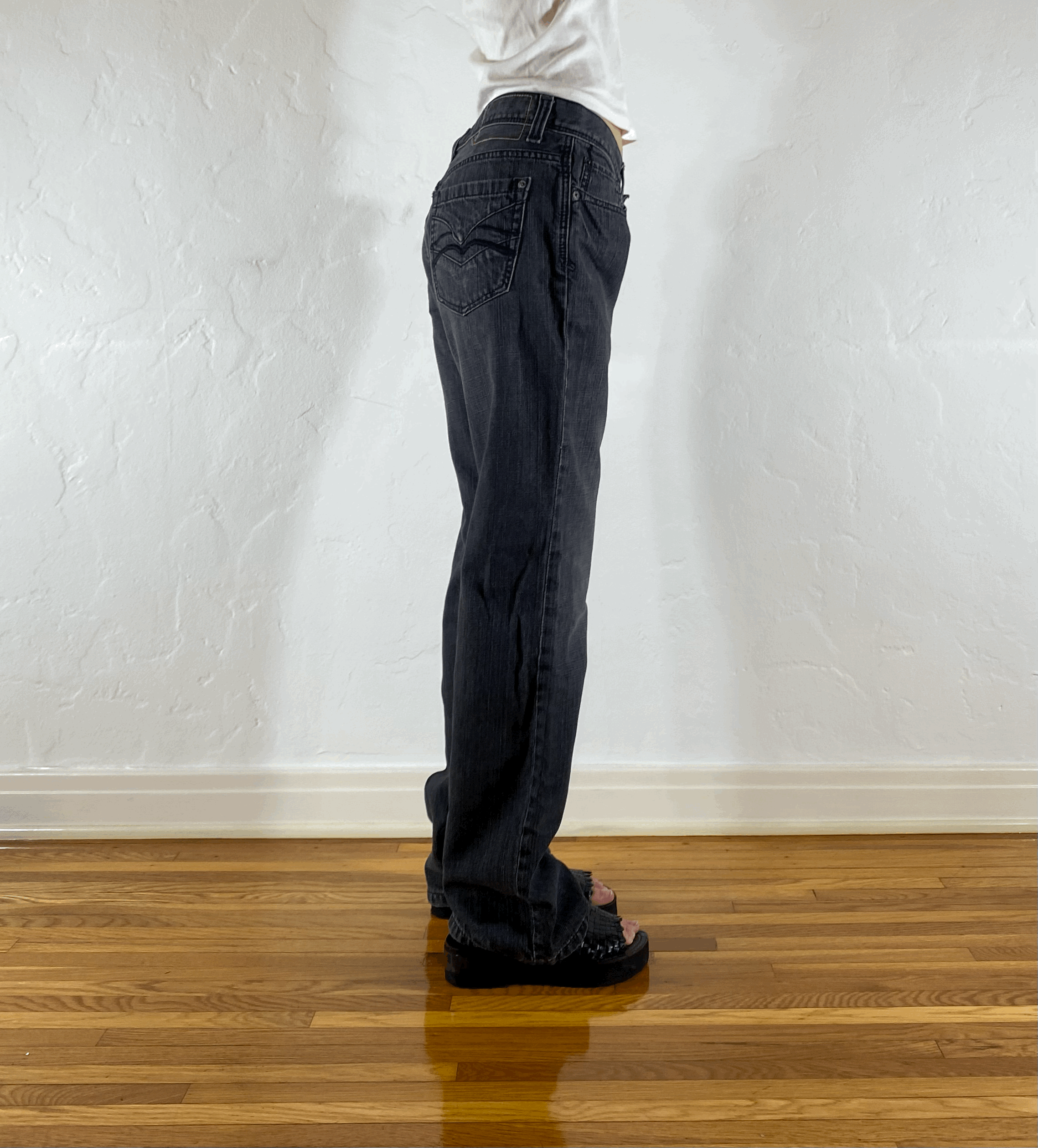 DKNY Gray Jeans, L