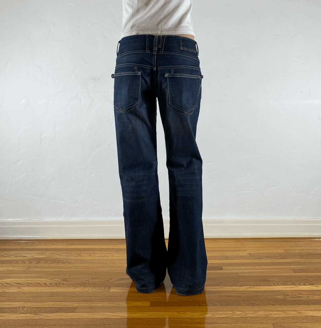 Marithe Francis Girbaud Belted Jeans, M