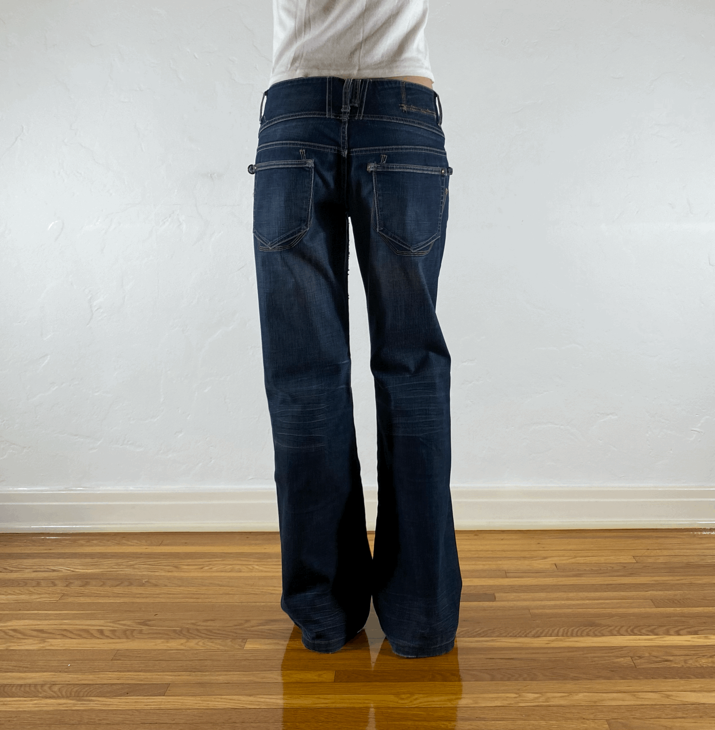 Marithe Francis Girbaud Belted Jeans, M