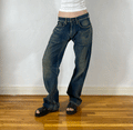 Edwin Unique Blue Baggy Jeans, M