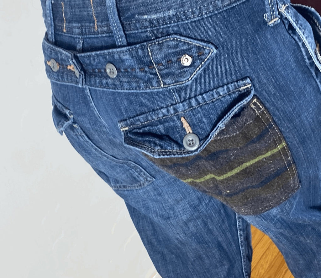 Japanese Cinch Back Pocket Jeans, M