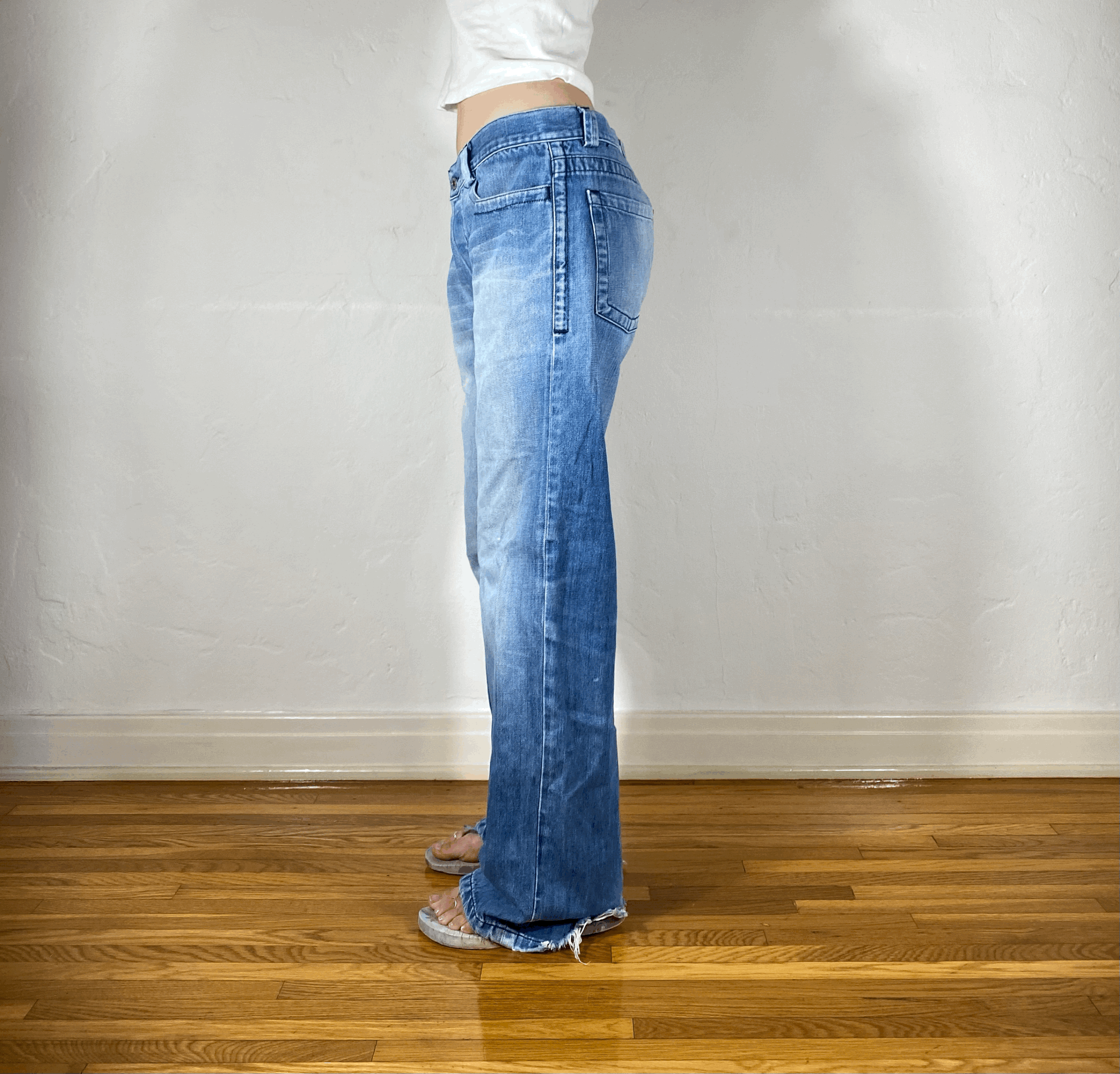 Diesel Light Blue Baggy Jeans, L