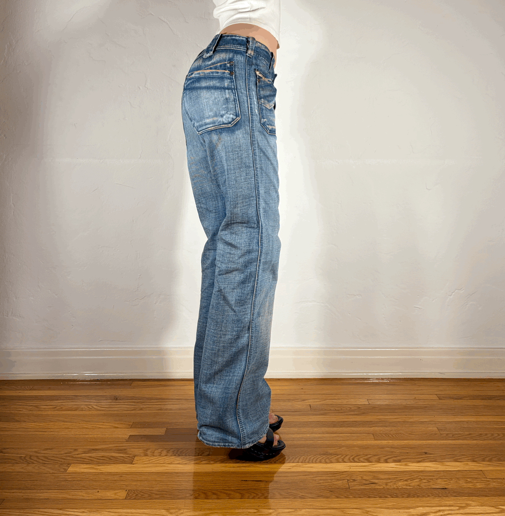 Diesel Distressed Pocket Jeans, M/L