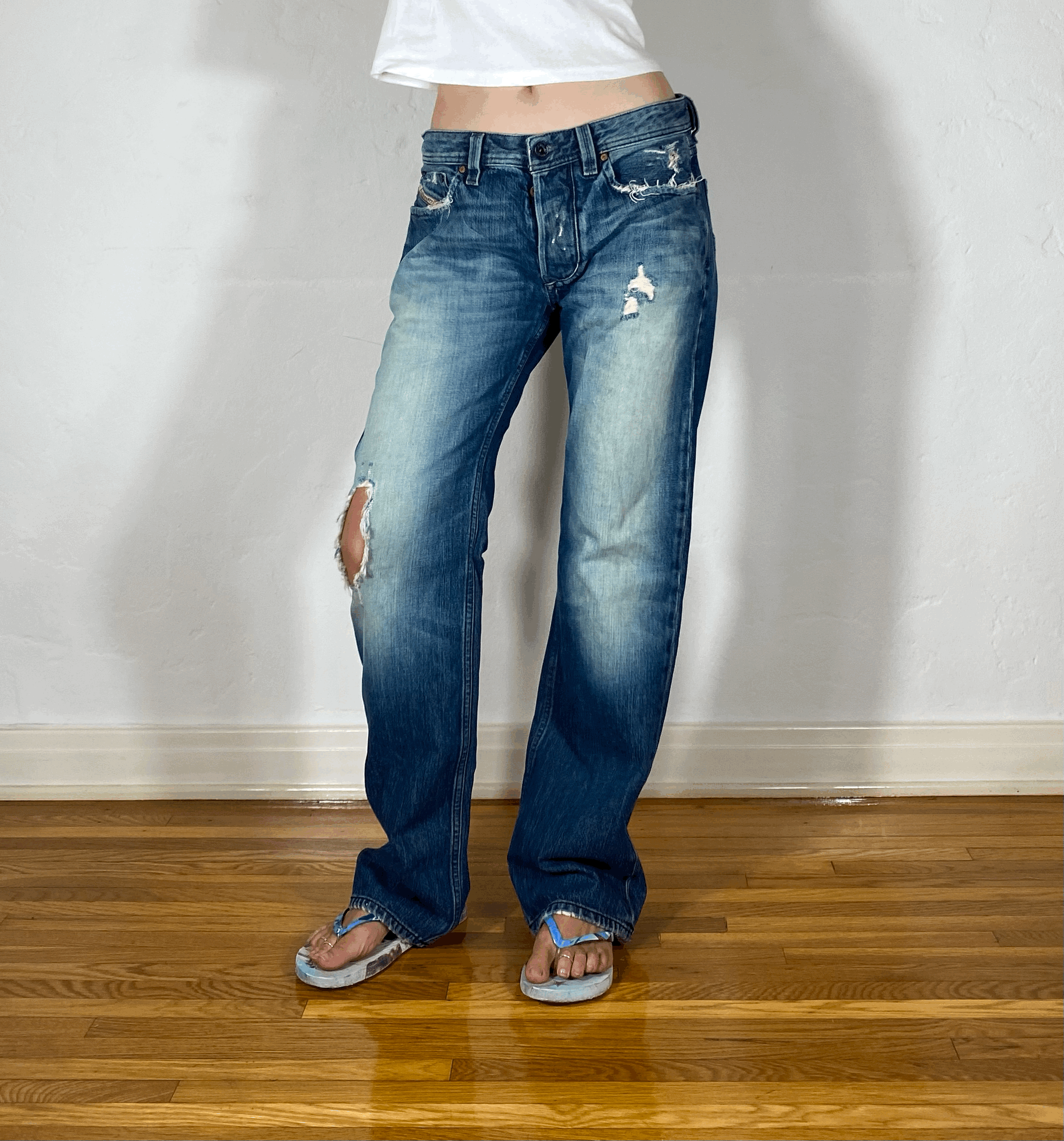 Diesel Relaxed Ombre Jeans, M
