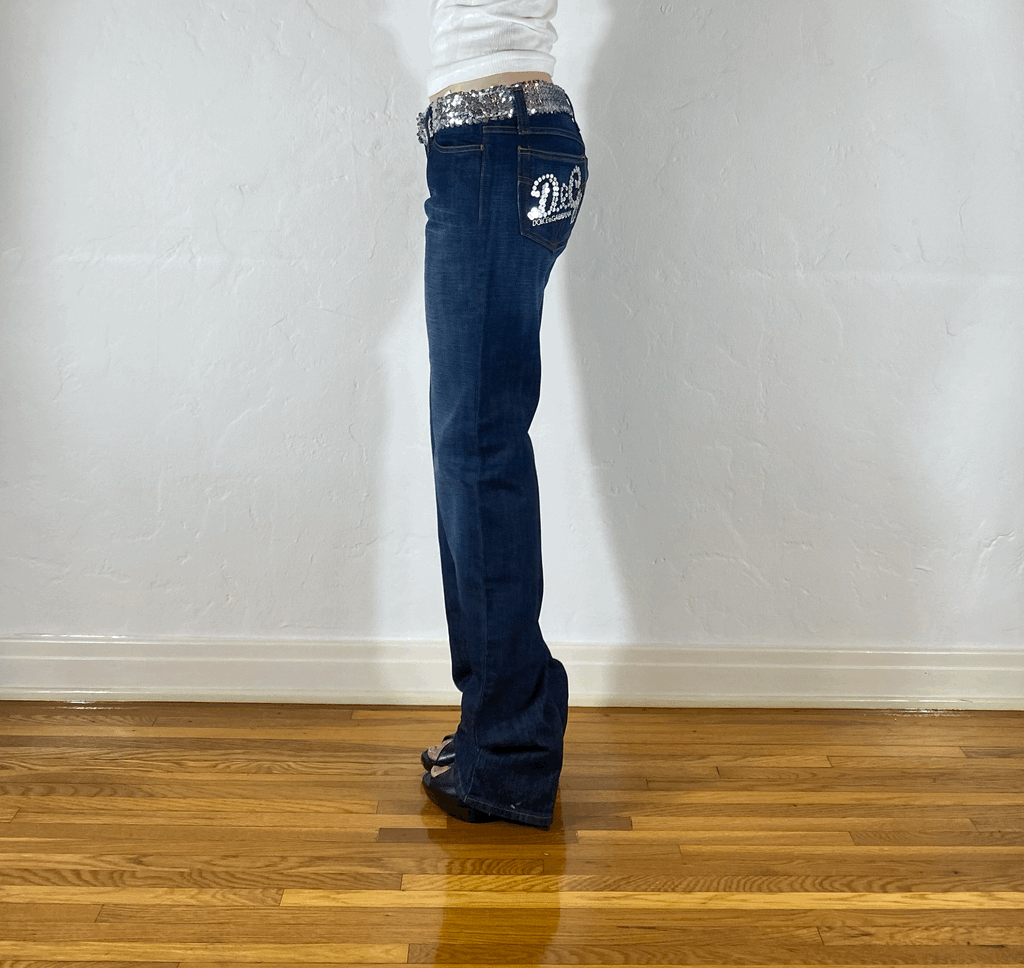 Dolce & Gabbana Sparkly Jeans, M