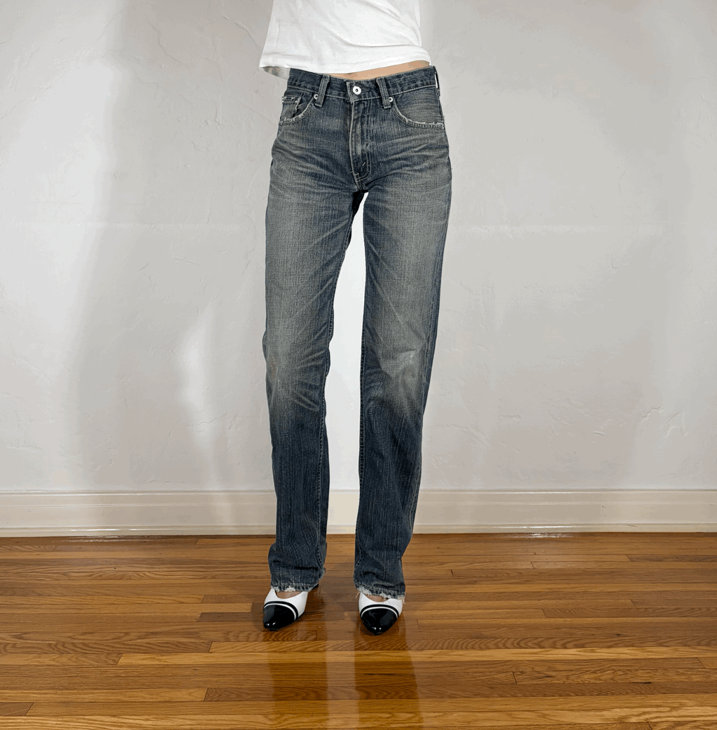 Levi Classic Vintage Streaky Gray Jeans, S