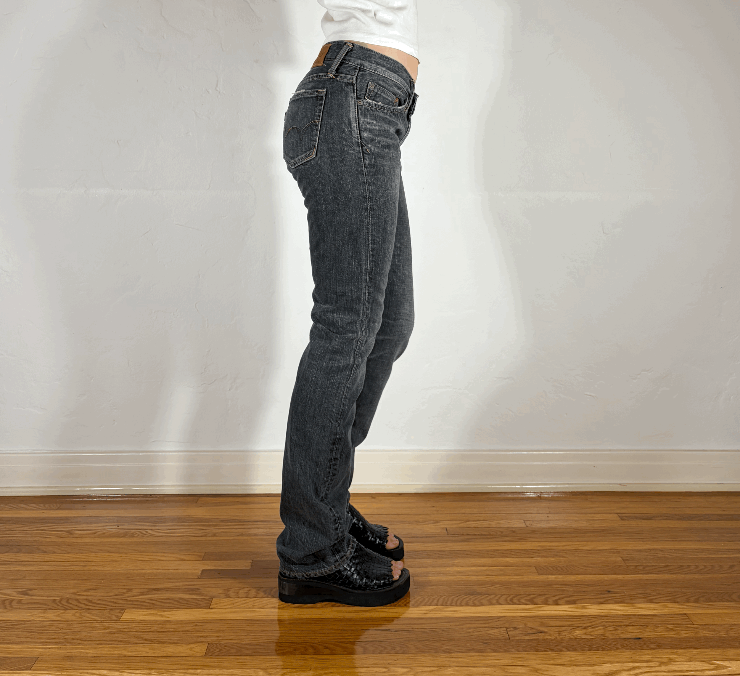 Edwin Low Rise Dark Gray Jeans, S