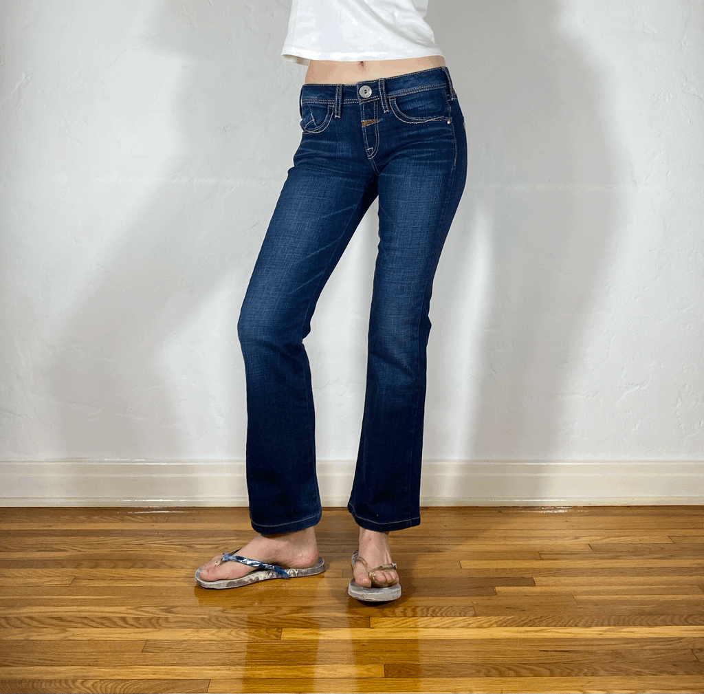 Marithe + Francois Girbaud Dark Blue Jeans, XS