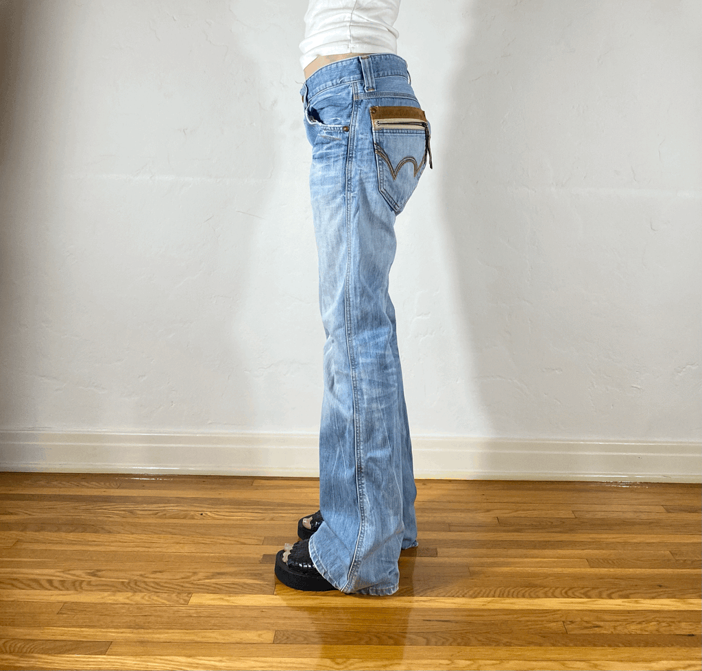 Edwin Light Blue Flare Jeans, M