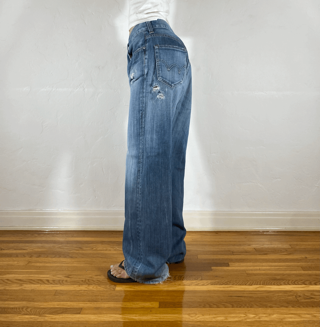 Edwin Soft Distressed Jeans, XL
