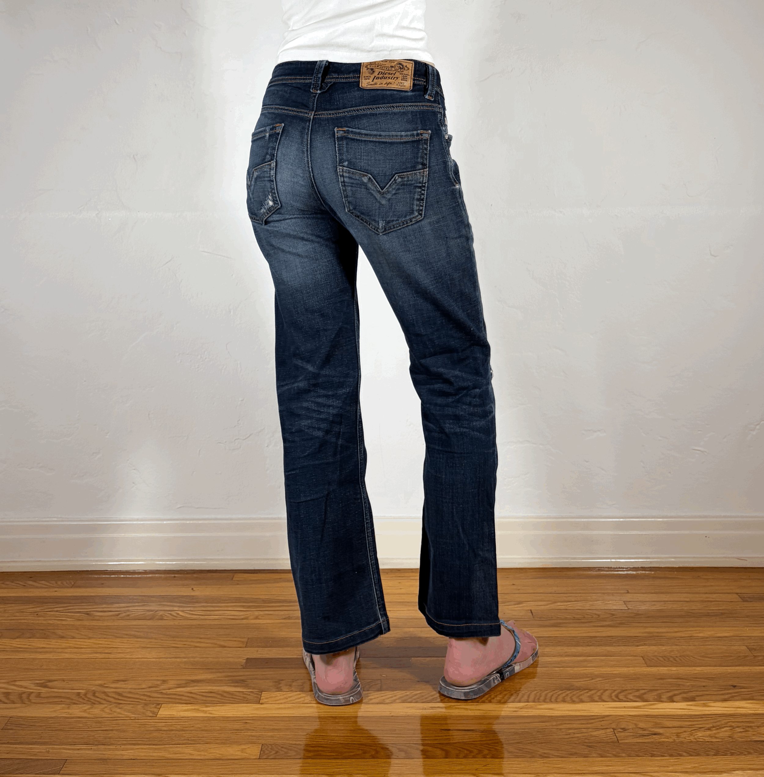 Diesel Relaxed Soft True Blue Jeans, S