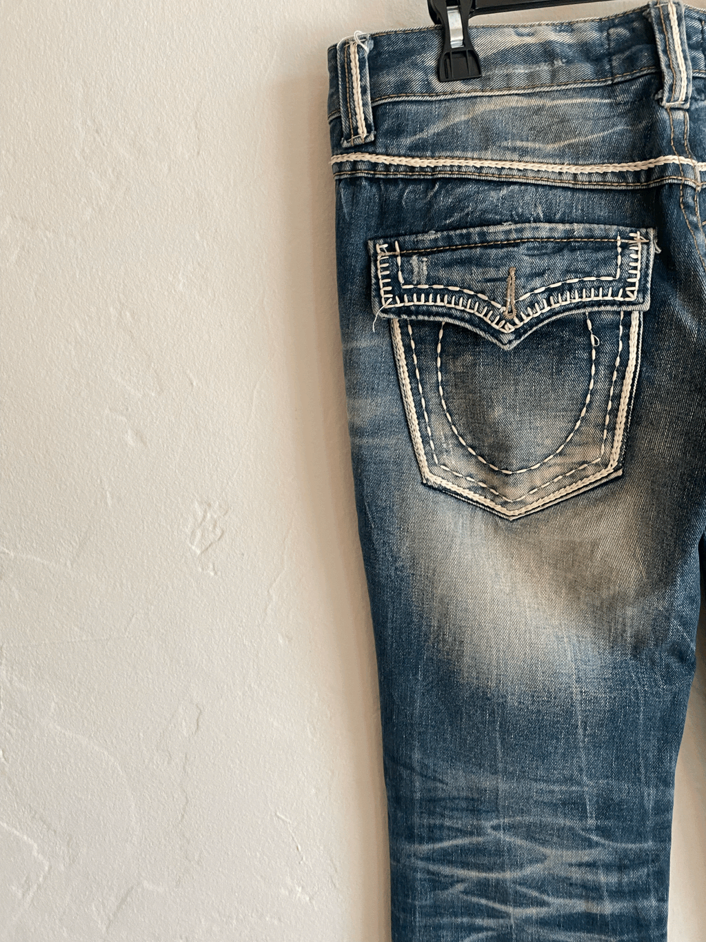 Lolita Bone Stitched Jeans, L