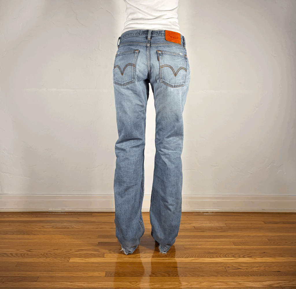 Levi Classic Vintage Ripped and Repaired Jeans, M