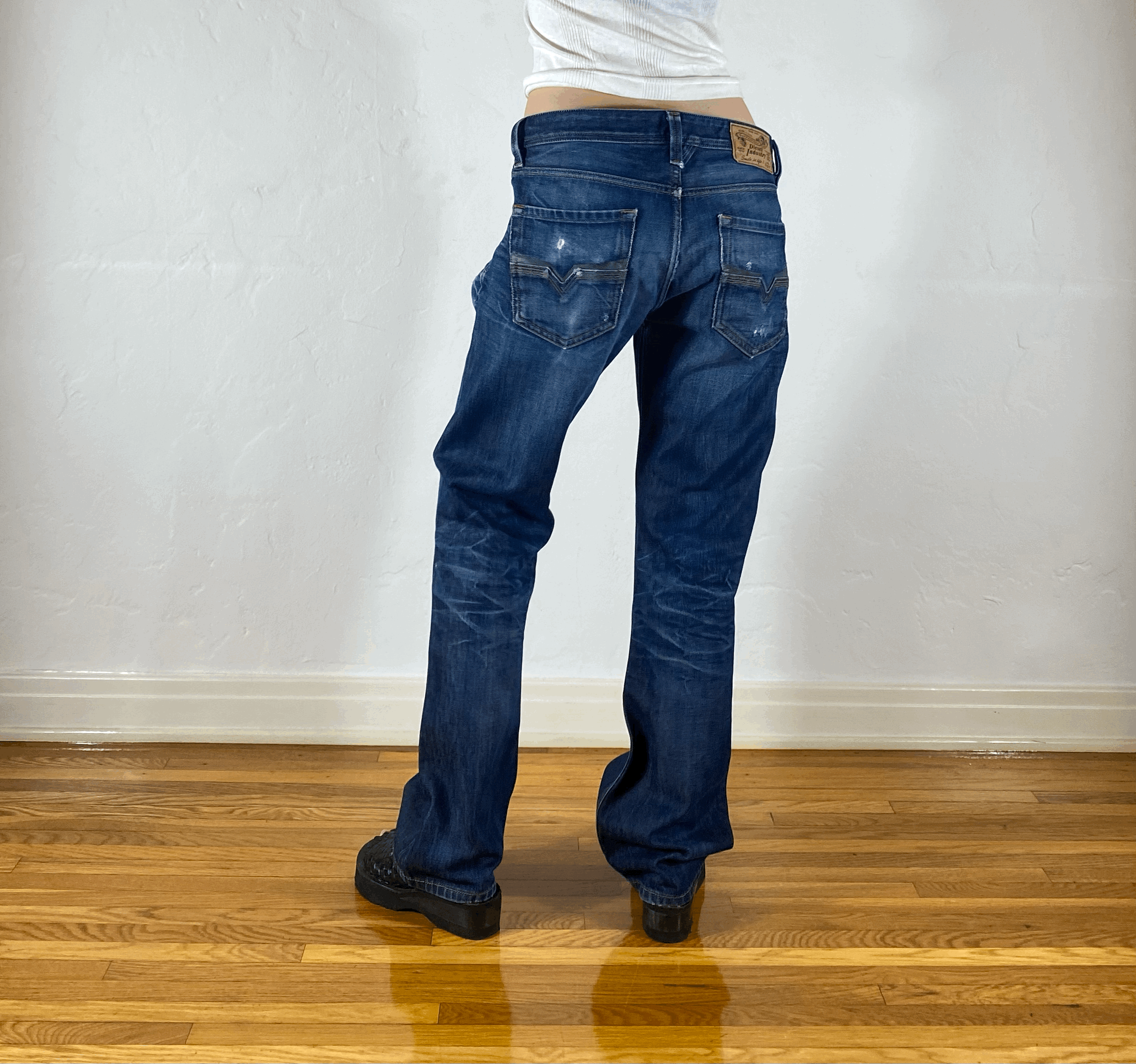 Diesel Relaxed Indigo Jeans, M/L