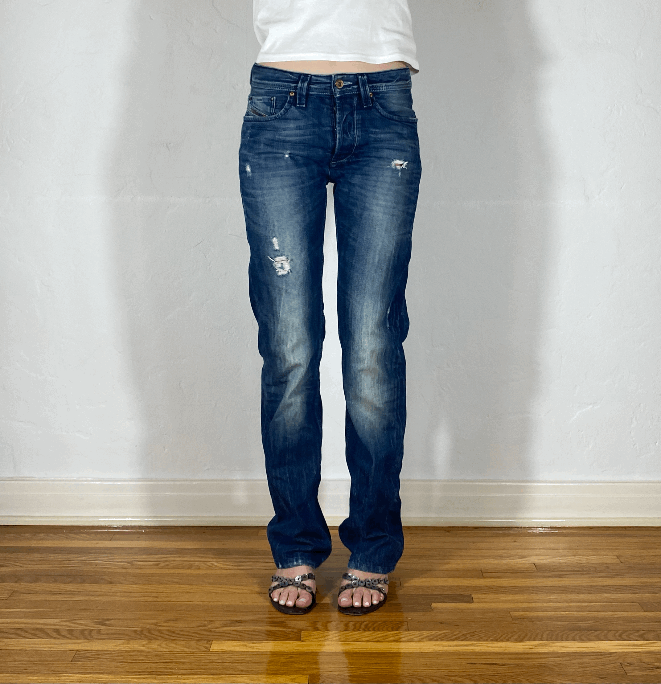 Diesel Relaxed Dark Blue Jeans, S