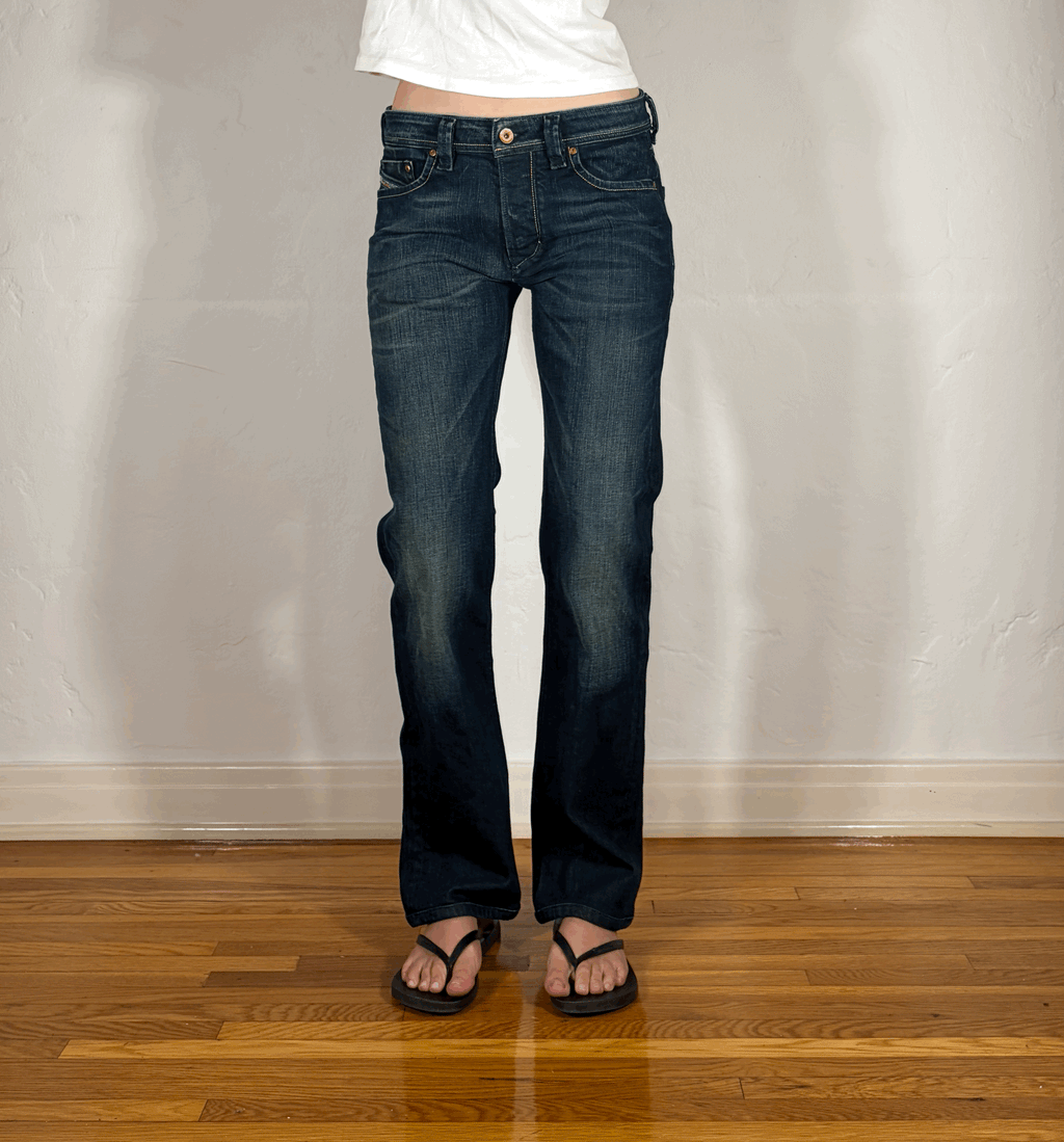 Diesel Relaxed Dark Blue Jeans, S