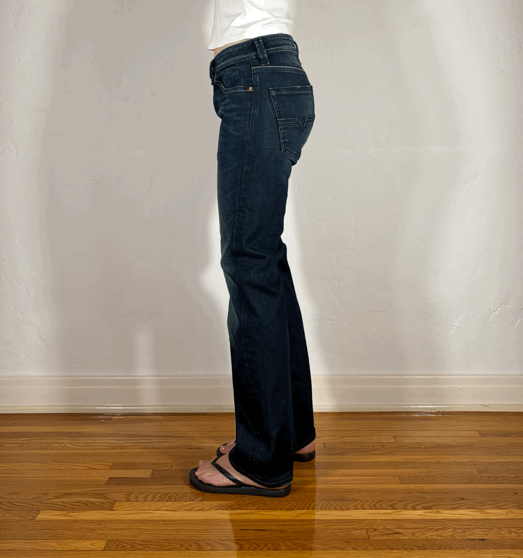 Diesel Relaxed Dark Blue Jeans, S