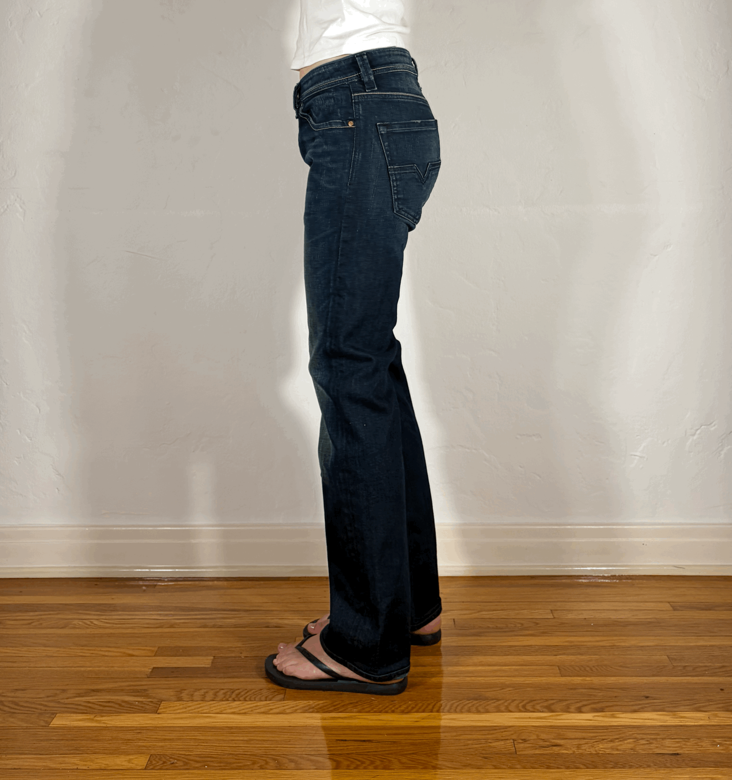 Diesel Relaxed Dark Blue Jeans, S