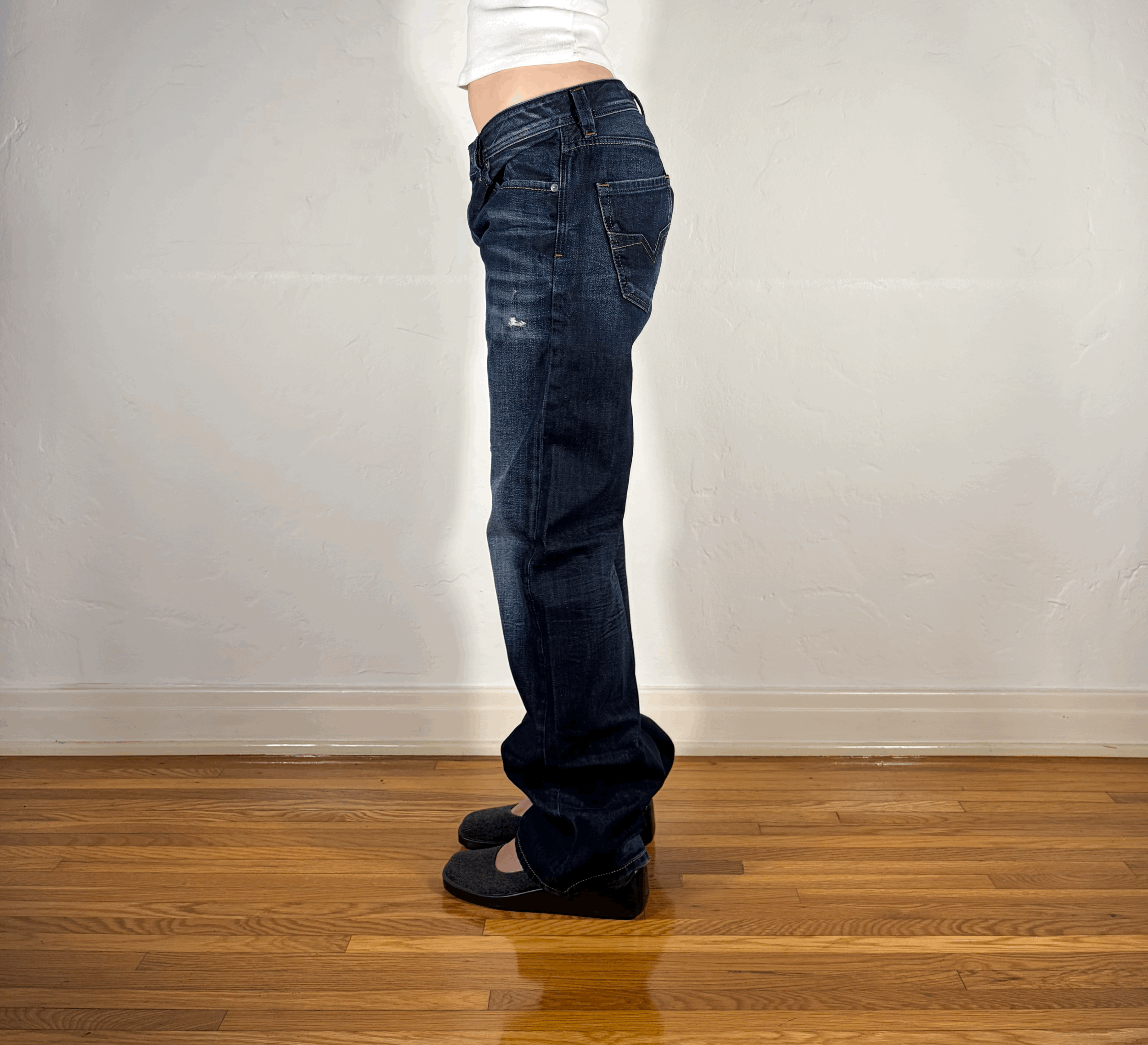 Diesel Relaxed Blue Baggy Jeans, M/L