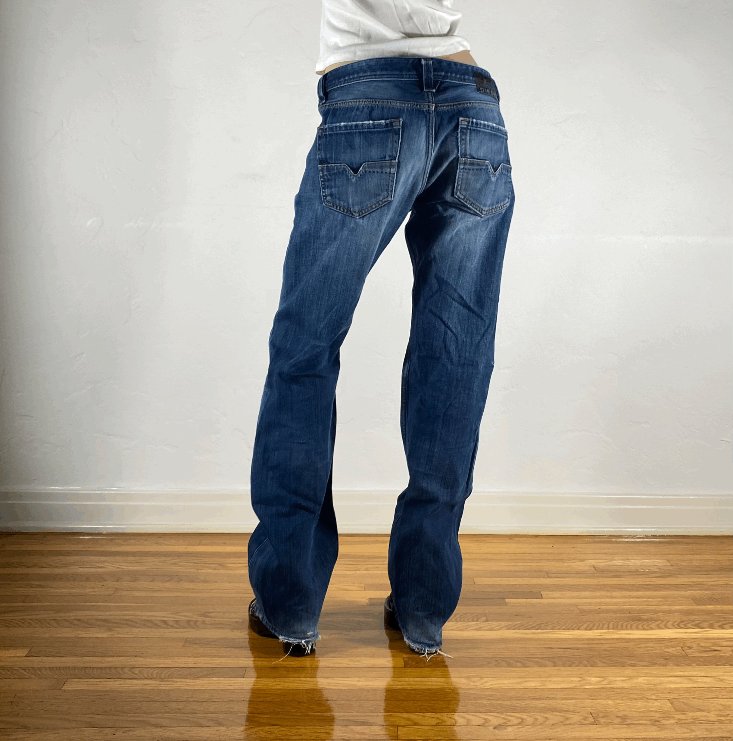 Diesel Relaxed Indigo Jeans, M/L