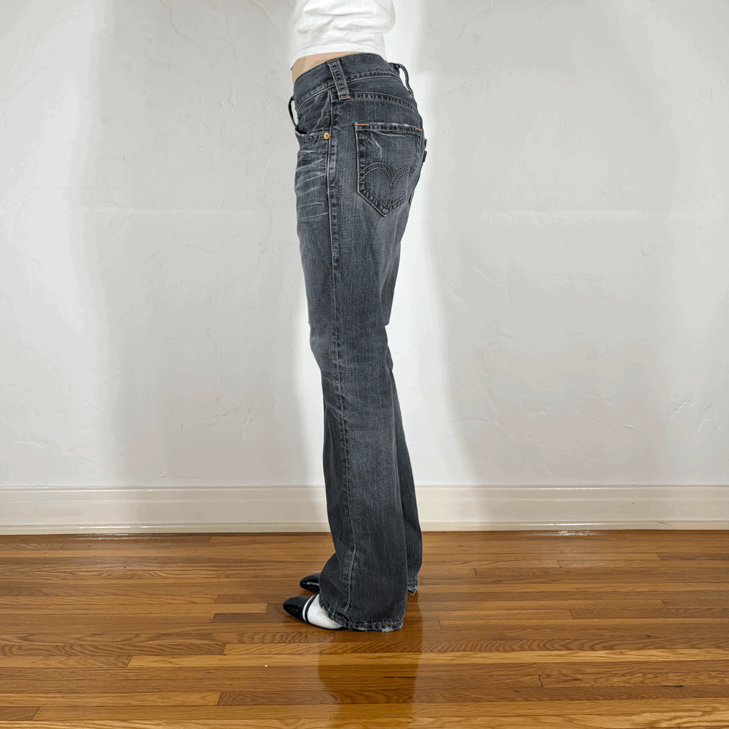 Levi Classic Vintage Light Gray Jeans, S/M