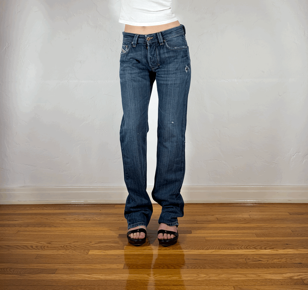 Diesel Relaxed Blue Jeans, S/M