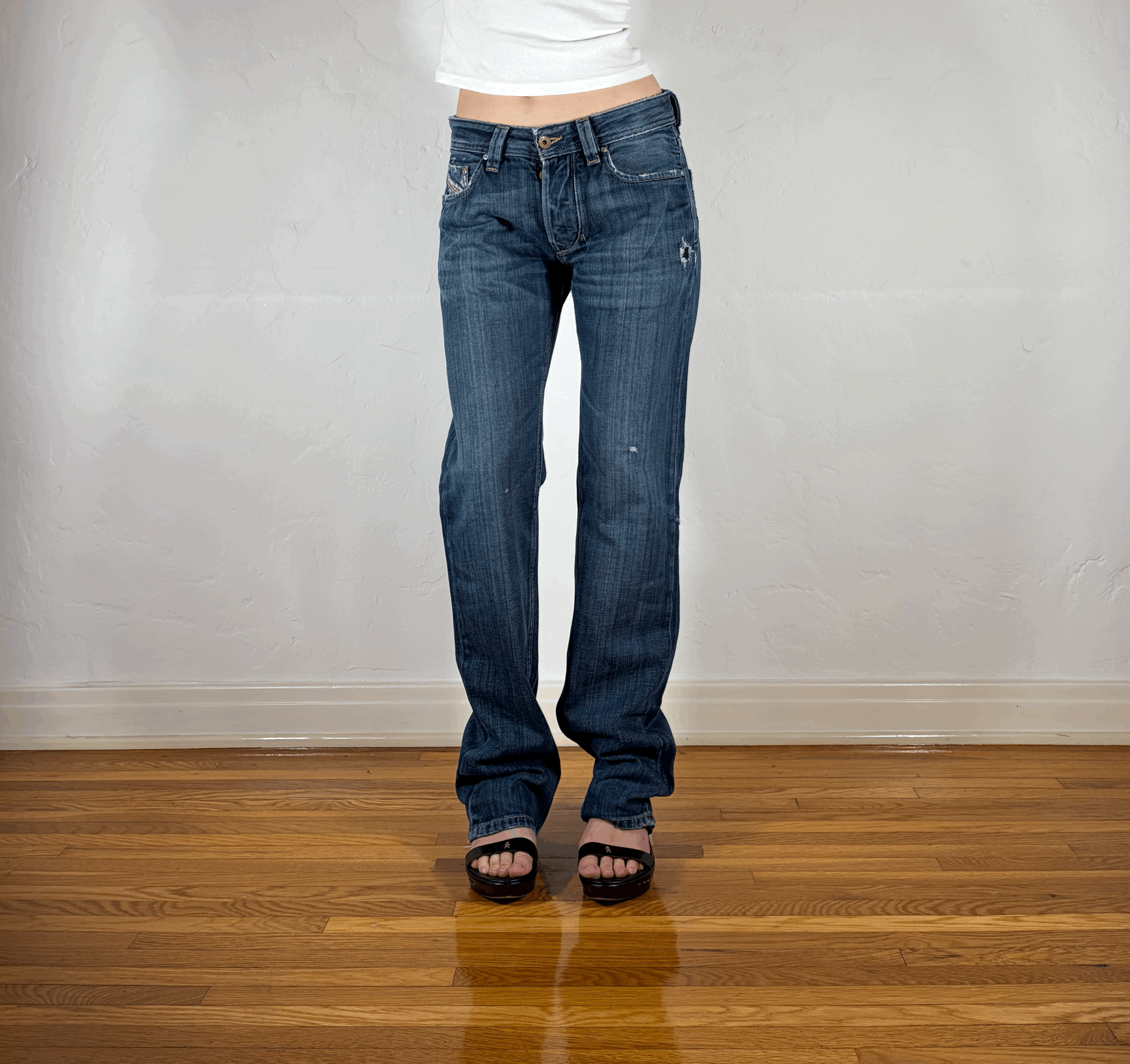 Diesel Relaxed Blue Jeans, S/M