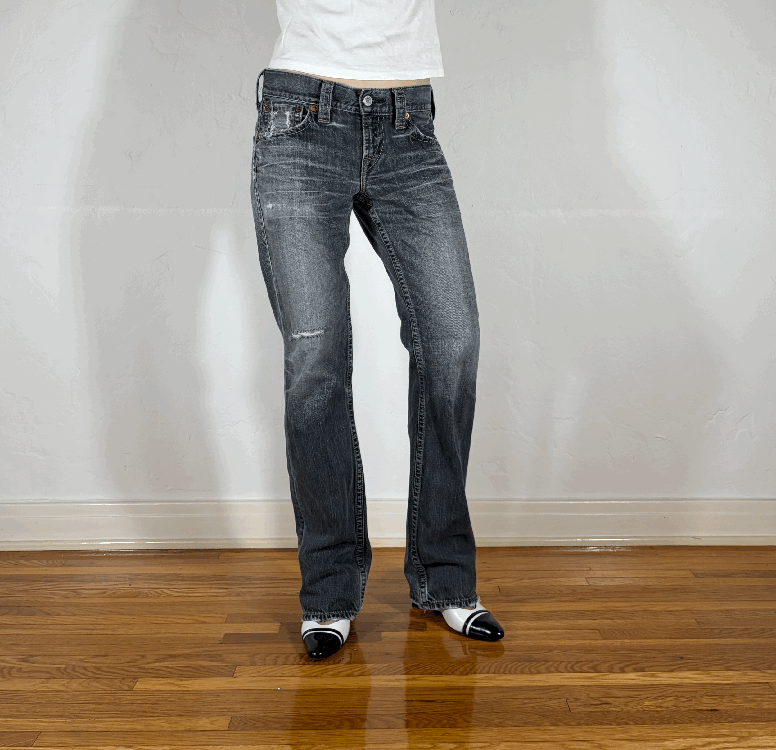 Levi Classic Vintage Light Gray Jeans, S/M