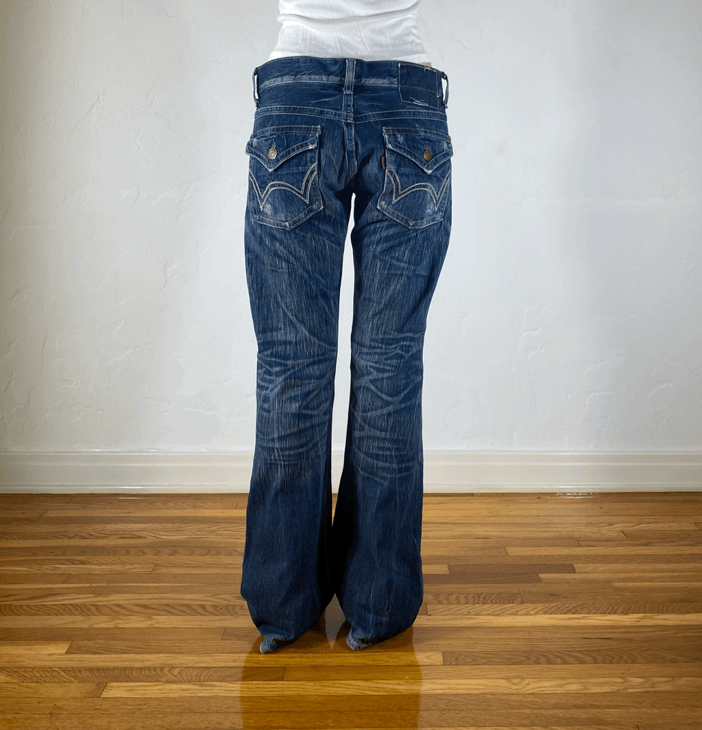 Edwin Blue Rainbow Stitch Jeans, M