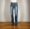 Edwin Unique Blue Distressed Jeans, S/M