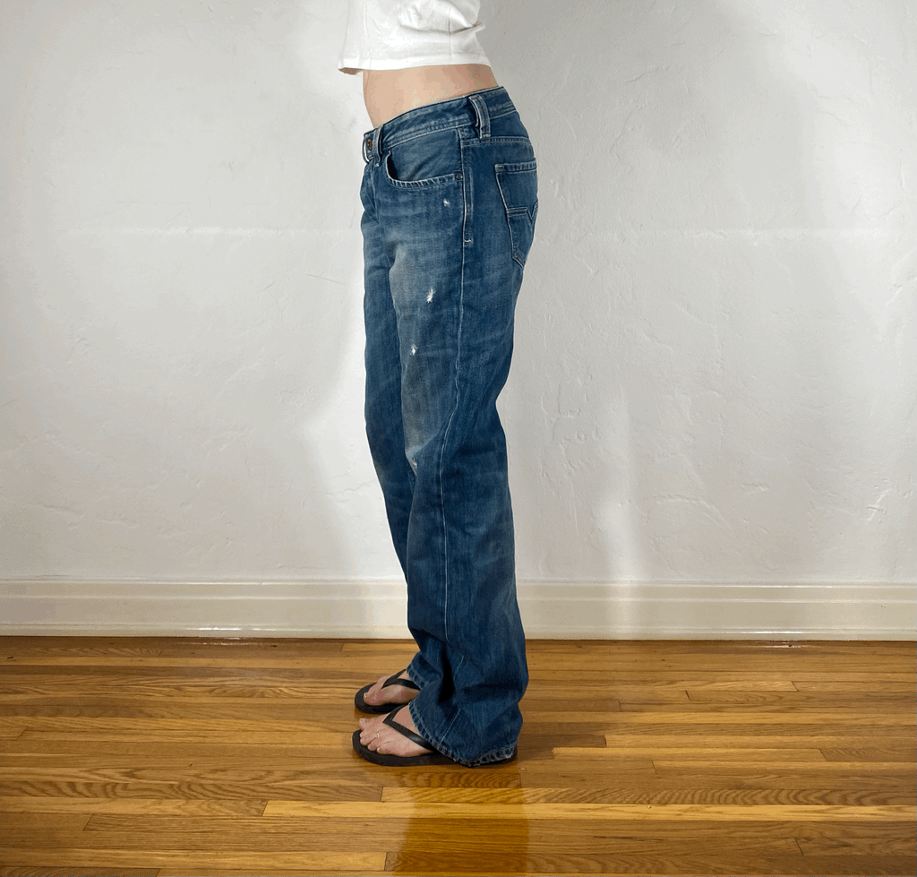 Diesel Relaxed Distressed Jeans, M/L