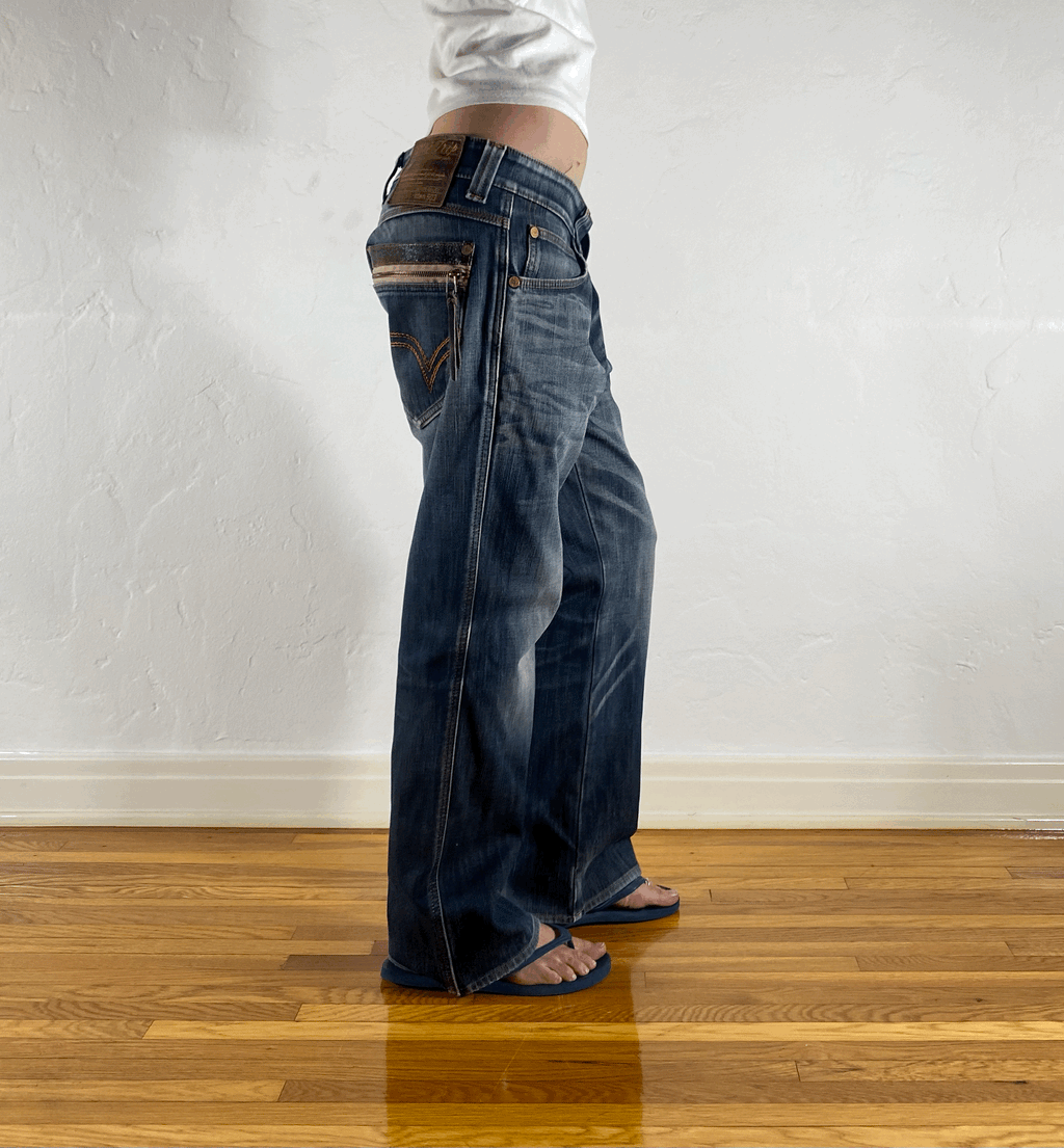 Edwin Indigo Blue Tiger Jeans, L