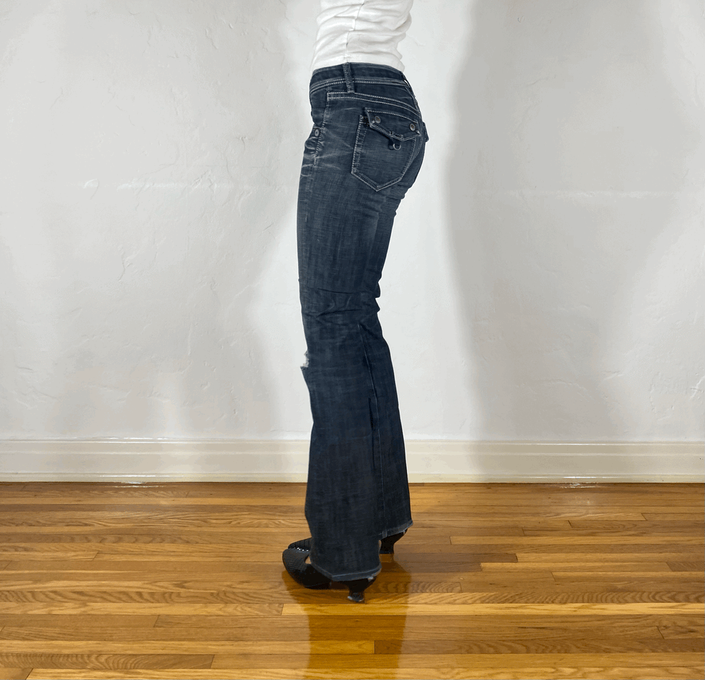 Marithe + Francois Girbaud Straight Jeans, S