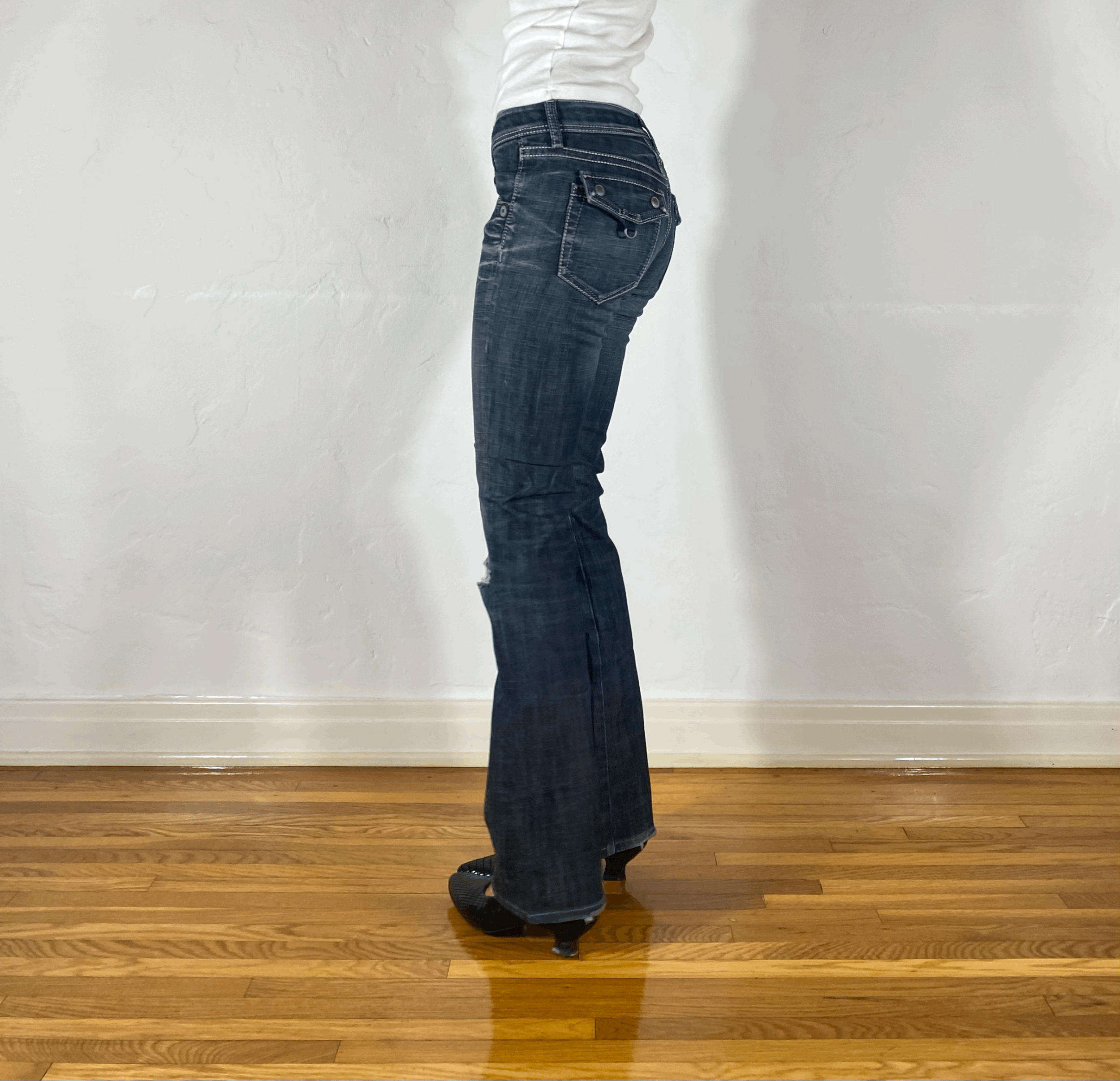 Marithe + Francois Girbaud Straight Jeans, S