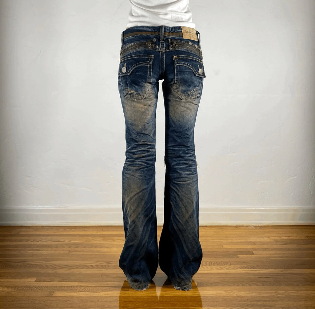 Lolita Low Rise Y2K Jeans, XS